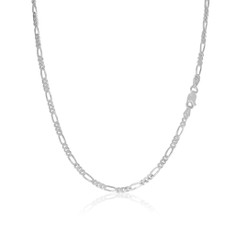 Solid .925 Sterling Silver 2.2 mm Italian Figaro Link Chain product